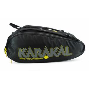 HOUSSE SQUASH Sac de raquette de squash Karakal Pro Tour 2.0 Comp - noir/jaune - TU