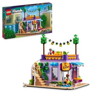 ASSEMBLAGE CONSTRUCTION LEGO® Friends 41747 La Cuisine Collective de Heartlake City, Jouet de Cuisine avec Figurine de Chat