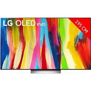 Téléviseur LED TV OLED 4K 195 cm LG OLED77C25 2022 - HDR - Smart TV - Gris