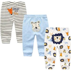PANTALON Lot de 4 Pantalons pour bébé garçon et fille coton pantalon décontracté respirant dessin animé lâche Pantalon leggings