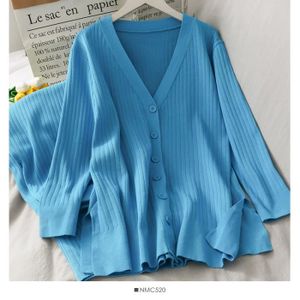 GILET - CARDIGAN Ensemble tricoté Perle journal pour femmes - Sportswear - Type blue
