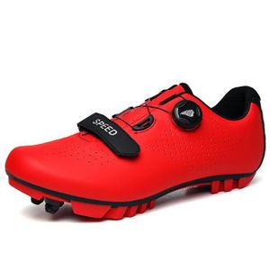 CHAUSSURES DE VÉLO Chaussures de Vélo pour Homme - Rouge - Respirantes et Légères