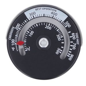 Poêle Thermomètre Jauge magnétique pour cheminée Poêle à bois Conduit de  fumée Log Heat Pipe 100 ~ 900