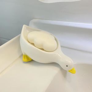 PORTE SAVON Porte-savon en céramique canard auto-ainant pour d