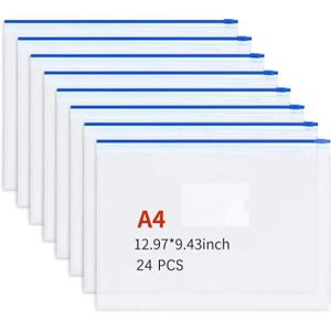 JUHONNZ Pochette Rangement A4,10 PCS Plastique Pochette Document  Transparente Pochettes à Dossiers Zippée Pochette 169 - Cdiscount  Beaux-Arts et Loisirs créatifs