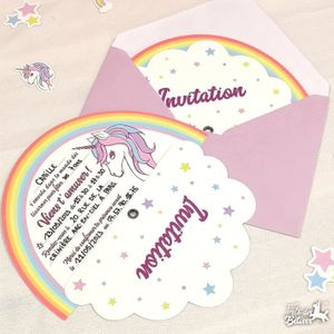 Matuts-Cartes d'invitation d'anniversaire pour filles douces, fournitures  de fête préChristophe - AliExpress