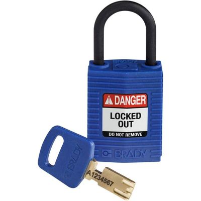 Brady Cadenas SafeKey Rouge 25mm - Diélectrique, Anti-Étincelles Pour Électriciens