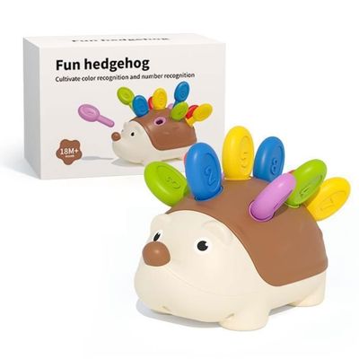 Jouet Montessori Hérisson à Picots - Apprentissage Couleurs Et Chiffres - Enfant 2-5 Ans