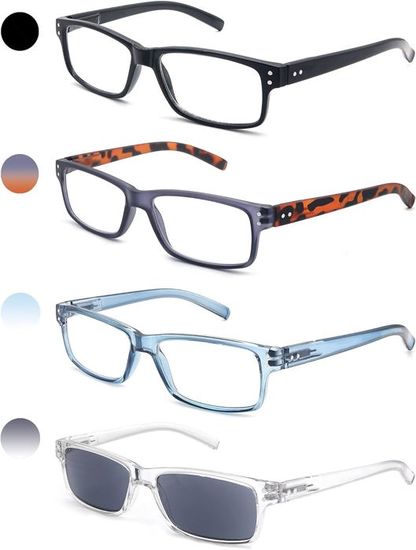 Lot De 4 Lunettes De Lecture Pour Hommes Et Femmes Lunettes De Vue Presbyte 1.0 À 3.5 Moderne