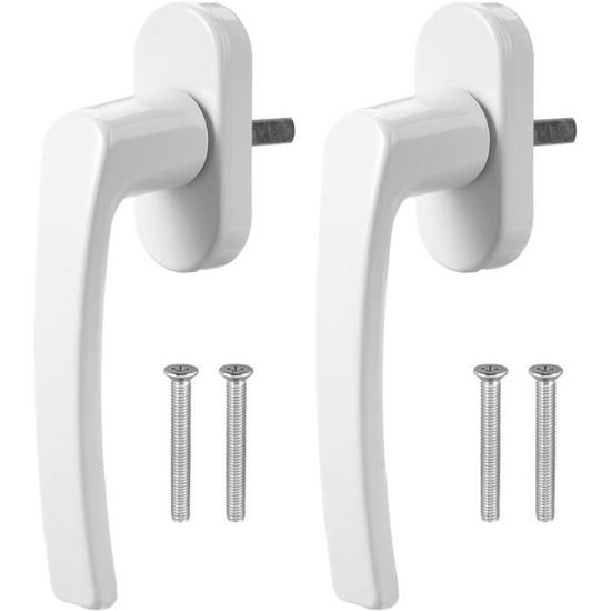 Poignée de porte alu blanche 110mm - Lot de 2 pièces | LINEA BERTOMANI Poignée de porte alu blanche 110mm - Lot de 2 pièces | LINEA BERTOMANI