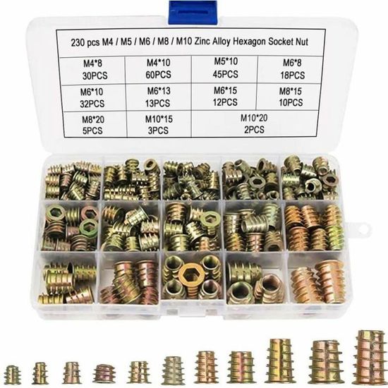 Lot De 4 Réducteurs Hexagonaux Filetés 1/2" à 3/4" Avec 8 Rondelles - Adaptateur Raccord Tuyauterie Acier Inoxydable