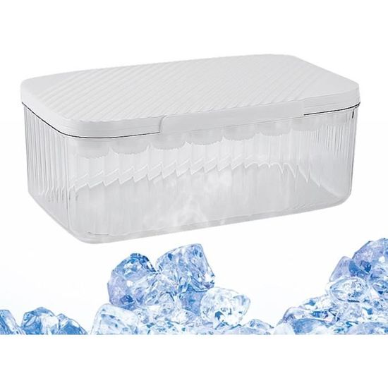Bac à Glaçons Pressable Avec Couvercle – Design Antiadhésif, Poignée, Pratique Pour Pique-nique, Camping Ou Apéro à La Maison - 5