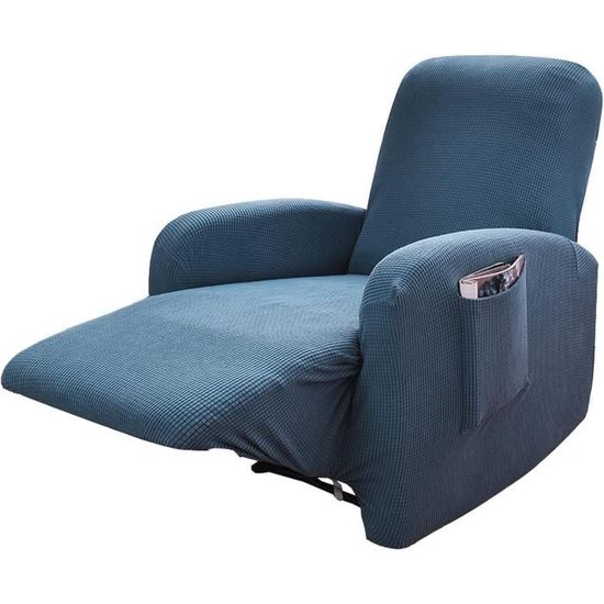Housse De Fauteuil Relax Lavable - Imperméable, Antidérapante, Avec Poches Latérales, Protection Animaux