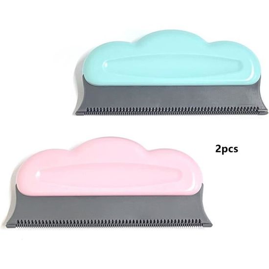 Brosse Anti Poils Animaux 4-en-1 - 2 Pièces Réutilisables Pour Canapé, Vêtements, Voiture - Humide Ou Sèche
