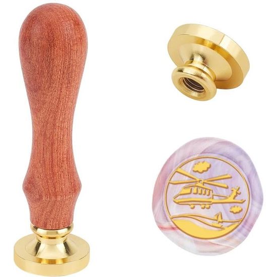 Cachet De Cire Noël 25 Mm - Tampon Vintage Avec Poignée Bois Et 2 Bâtons De Cire - Pour Décorer Enveloppes, Cartes, étiquettes Cadeaux