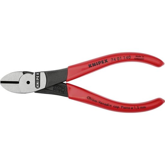 Pince Coupante Diagonale Knipex 74 02 160 - Forte Démultiplication, Facette, Acier Chrome-vanadium