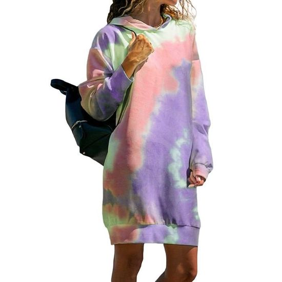 Sweat à Capuche Femme Oversize - Manches Longues, Imprimé Chic, Décontracté - Pour Automne/hiver, Quotidien Et Sport