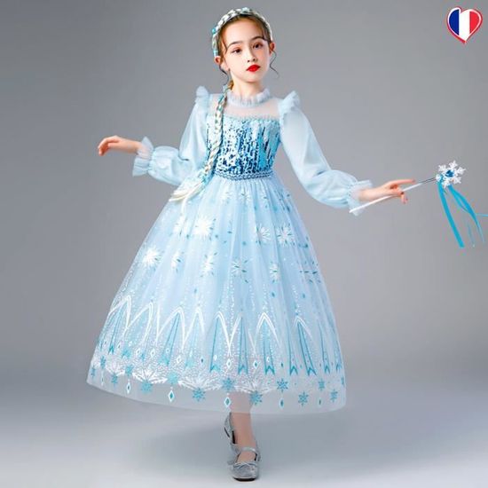 Robe Princesse Fille Rose - KATHEVAN - Costume Halloween Carnaval