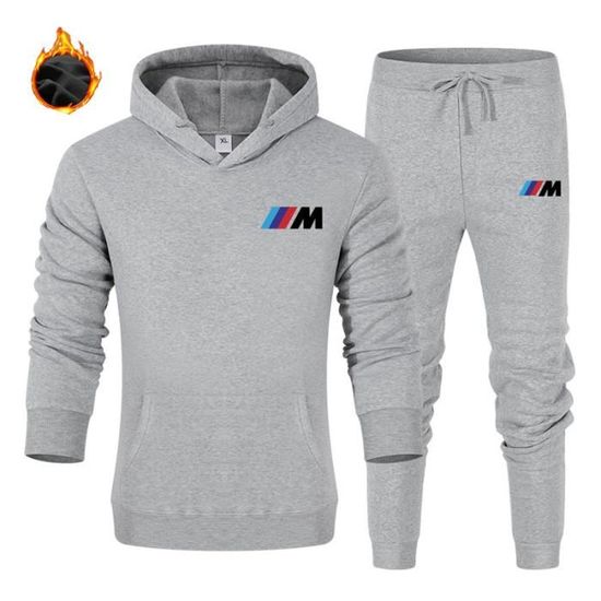 Survêtement Homme Hiver 2 Pièces – Sweat à Capuche Zip + Pantalon Jogging – Taille Asiatique (M à XXXXL) - 10