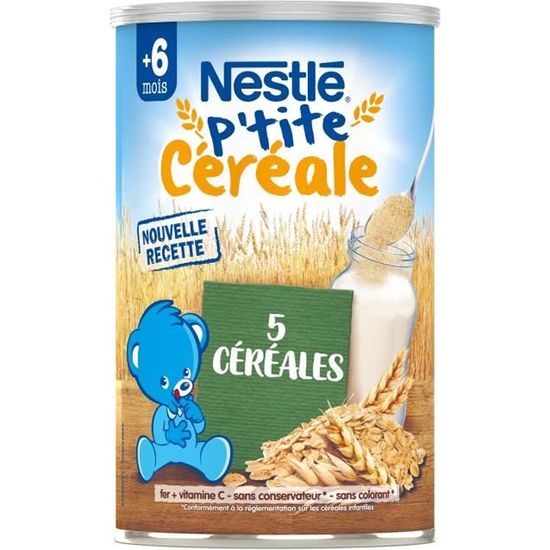 Nestlé P'tite Céréale Saveur 5 Céréales 400g