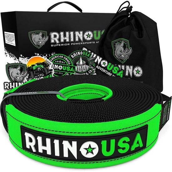 Rhino USA Sangle d'Arrimage- Corde Remorque Résistante à la