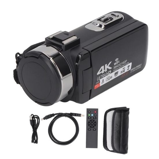 Caméscope 4K 80MP Avec écran Pivotant - Parfait Pour YouTube, Vlog Et Vidéos Familiales