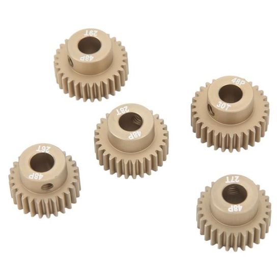 SPYMINNPOO – Lot De 4 Pignons Moteur RC 48DP (35T-38T) En Acier, Pour 1/10 RC, Alésage 5mm !