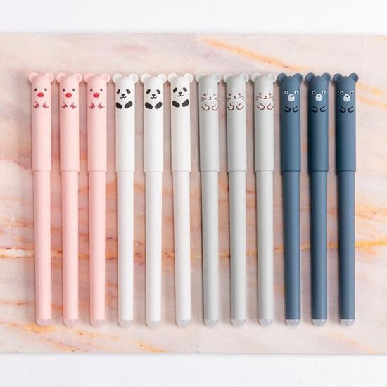 Stylo gel effaçable,8 Pcs Kawaii stylos à encre gel effaçables 0.35  mm,Convient Aux Fournitures Scolaires,Au Bureau Quotidien - Cdiscount  Beaux-Arts et Loisirs créatifs