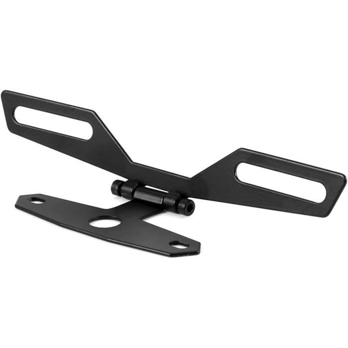 Support Pliant Pour Plaque D’Immatriculation Et Feu Arrière – Pour Moto, ATV, VTT (Alliage D’Aluminium)