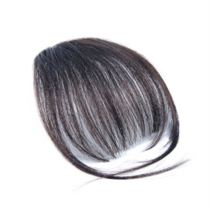 Pince à la mode en une frange - frange - extensions de cheveux Faux morceaux de cheveux (couleur naturelle)
