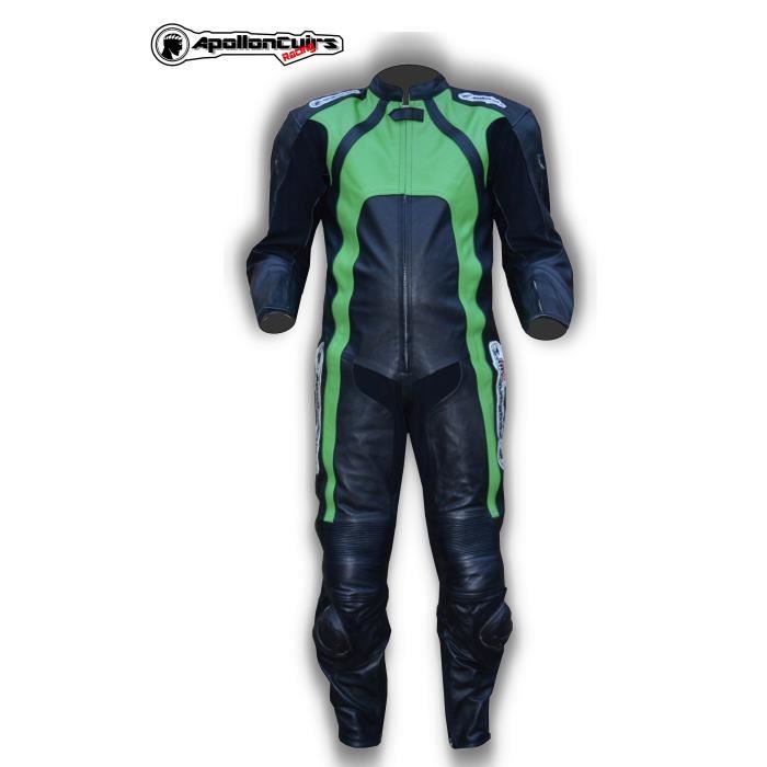 COMBINAISON 1 PIECE MOTO CUIR HOMME PISTE ROUTE XL