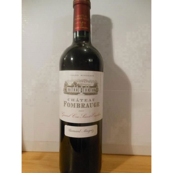 saint-émilion château fombrauge grand cru rouge 2005 - bordeaux france