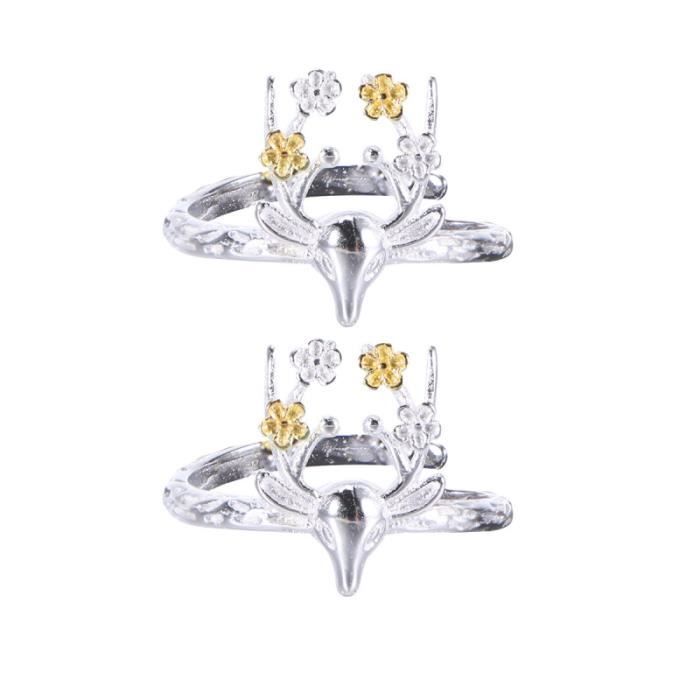 2 pièces bague mignonne bagues de mode délicates de mariage de fiançailles anneaux de MANICURE SET - MANICURE KIT - PEDICURE