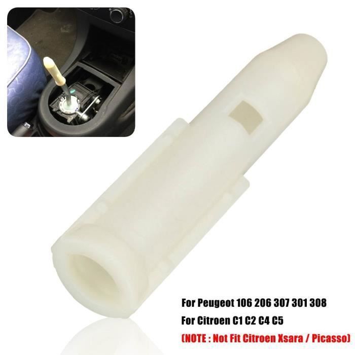 Black -2 pièces Voiture Pommeau de levier De Vitesses Manchon Adaptateur pour Peugeot 106 107 206 207 301 306 307 308 pour Citroen C