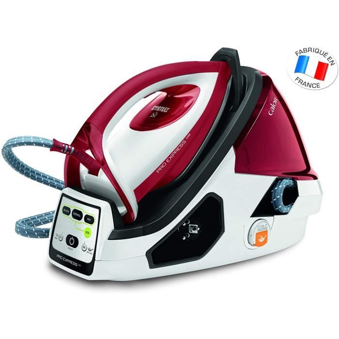 Calor GV9061C0 Centrale Vapeur Haute Pression Pro Express Care 7 bars Effet Pressing jusqu’à 480g/min 3 Réglages Automatiques 2400W