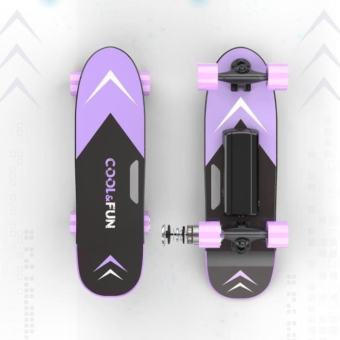 Skateboard Electrique Longboard 4 roues mini Planche À Roulettes Batterie LG avec Télécommande