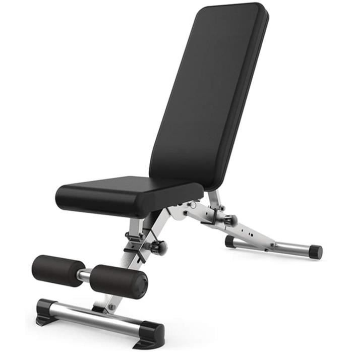 BANC DE MUSCULATION WZ Banc Musculation Reacuteglable Compact Pliable Multifonctionnel Banc Dentraicircnement pour Home Gym avec231