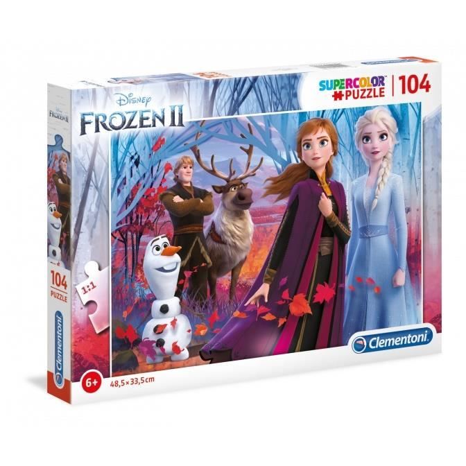 Puzzle - Clementoni - La Reine des Neiges 2 - 104 pièces - Pour enfants ...