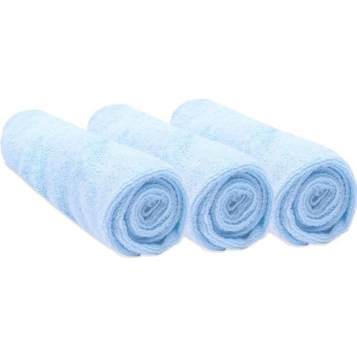 Lot de 3 housses pour Matelas à Langer 50x70 Ciel