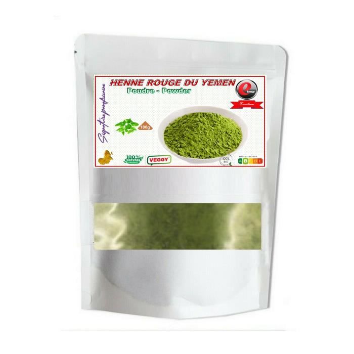 Poudre de HENNE du YEMEN - signature panafricaine - 100g