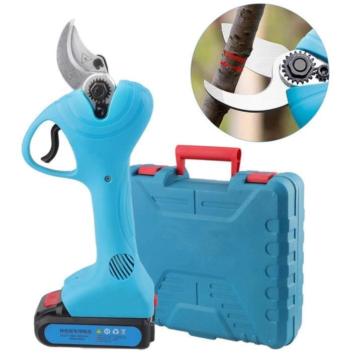30mm sécateur sans fil sécateur portable électrique sécateur main tenant la branche d'arbre sécateur lumière maison jardin tondeuses