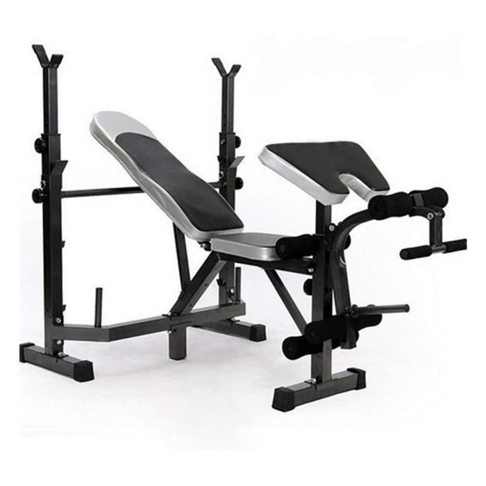 KirinSport Banc de musculation Support de squat d'haltères de ménage Banc multifonctionnel Équipement d'entraînement