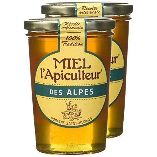 MIEL L`Apiculteur Miel des Alpes Pot Verre 500 g - Lot de 2