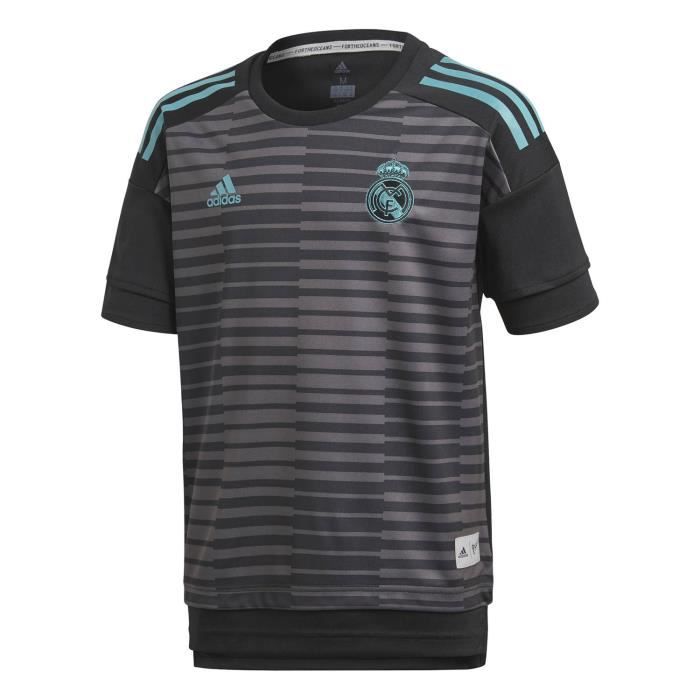 ADIDAS Maillot de football Real Prematch - Enfant - Noir