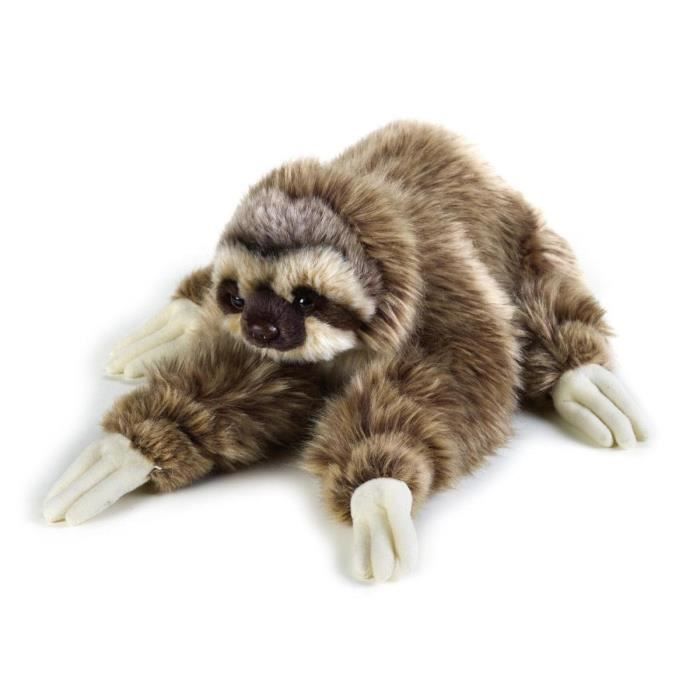 National Geographic paresseux empaillé junior 30 cm en peluche marron