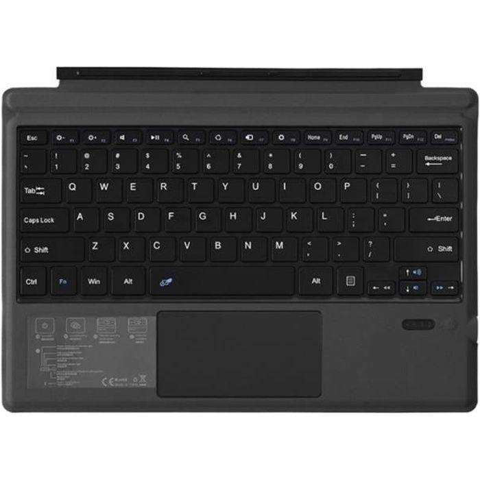 Clavier sans fil Ultra-mince compatible Bluetooth pour Microsoft- Surface Pro