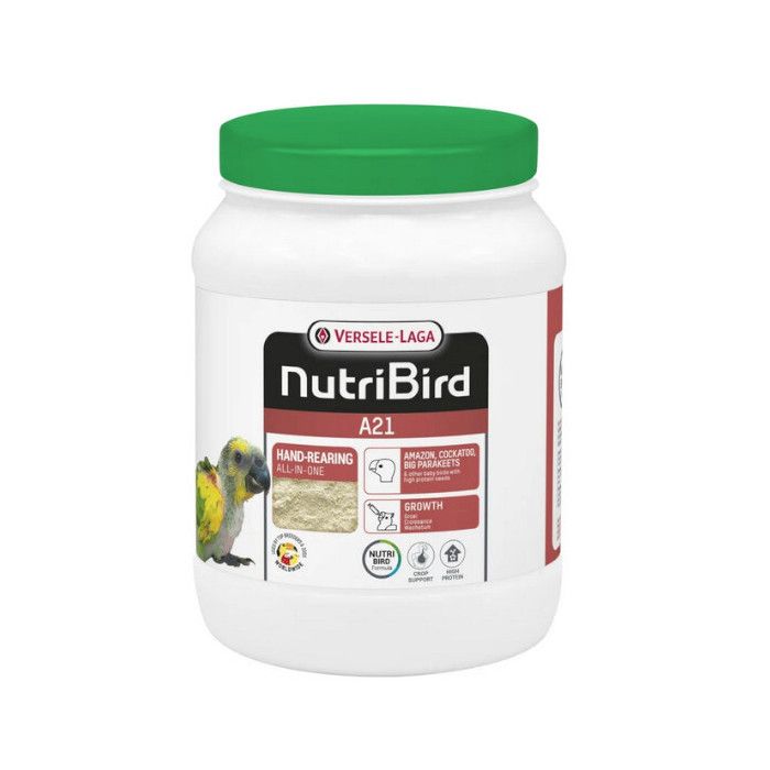 Aliment D'élevage À La Main Pour Amazones, Cacatoès, Grandes Perruches Nutribird A21 800g - Versele Laga