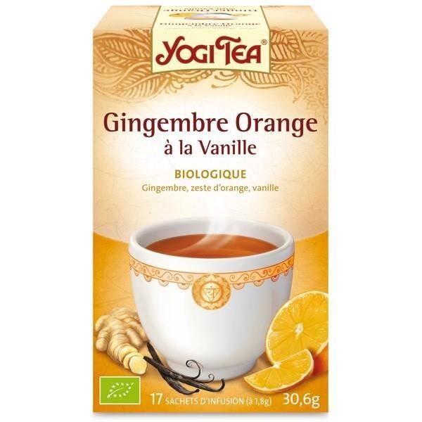 Yogi Tea Gingembre Orange Vanille 17 sachets