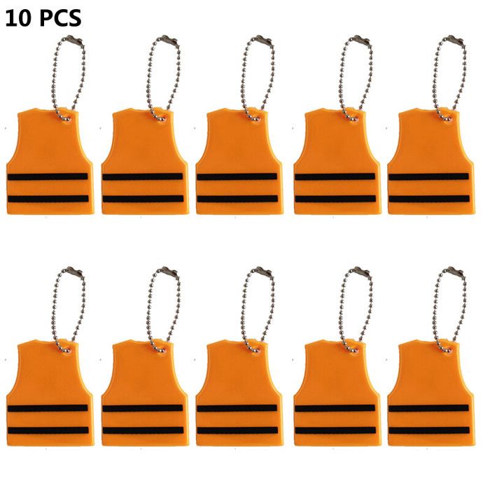 Pendentifs Réfléchissants étoile - 24 Pièces PVC Imperméable - Pour Sac, Vélo, Course - Sécurité Nuit Enfant - 4
