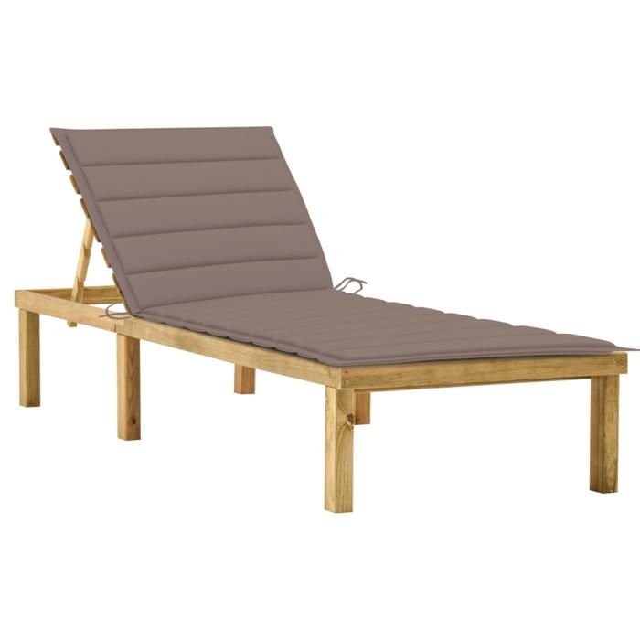 Housse De Protection Pour Chaise Longue Extérieur - Tissu Oxford Imperméable - 208x79x76 Cm - Argentée - Résiste Aux UV Et Intempéries